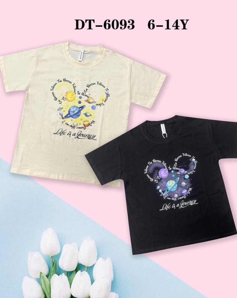 Bluzka dziewczęcy. Roz 6-14. Mix Kolor Paczka 5 szt. 1